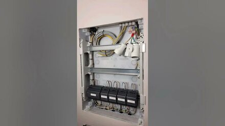 Оформление слаботочного щита 💡 #вашэлектрик #electrical #электромонтаж #розетка