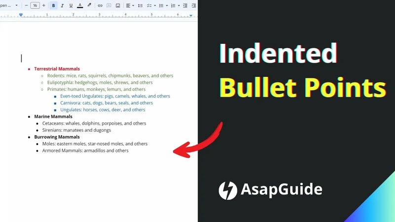 How to Align (Indent) Bullet Points in Google Docs - Смотреть онлайн в ...