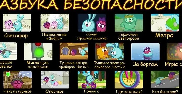 Смешарики. Азбука Безопасности. Все серии с 1 по 16 - Смотреть онлайн в ...