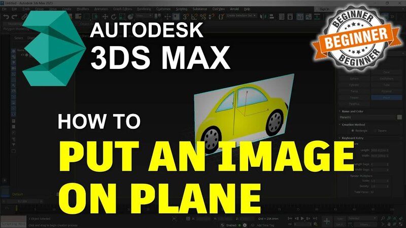 3Ds Max How To Put An Image On A Plane Tutorial - Yandex Video aramada ...