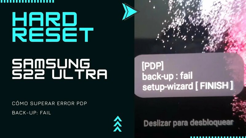 Cómo quitar el error [PDP] back up: fail setup wizard [ Finish ] - Hard ...