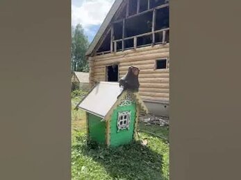 Закончили наружную очистку дома после пожара /ПЕСКОСТРУЙ-ДМ