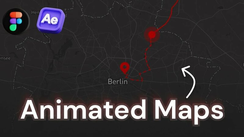 Create Animated Maps in Figma & After Effects | Step-by-Step Tutorial ...