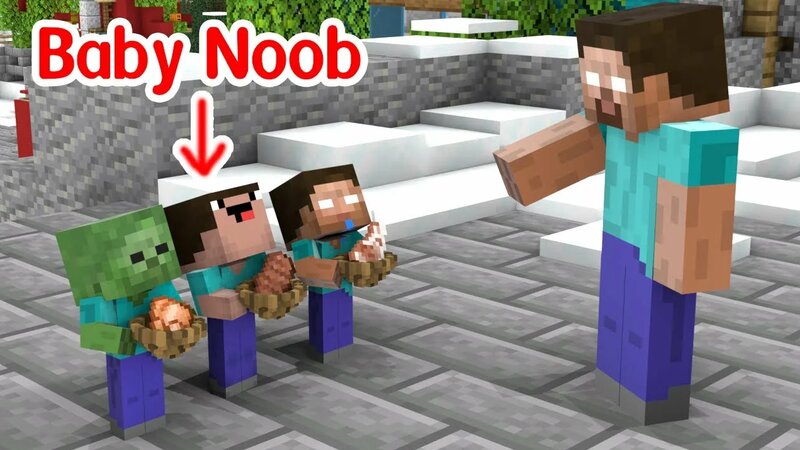 Baby Noob Was Forgotten - Minecraft Animation - Yandex Video aramada ...