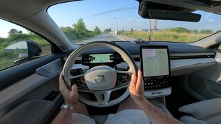 Volvo ES90 2026 (Europe) - POV test drive (Country Roads & Highway) Single Motor Extended Range