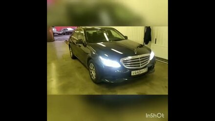 Установка защитной сетки в решетку радиатора мерседес Е200.