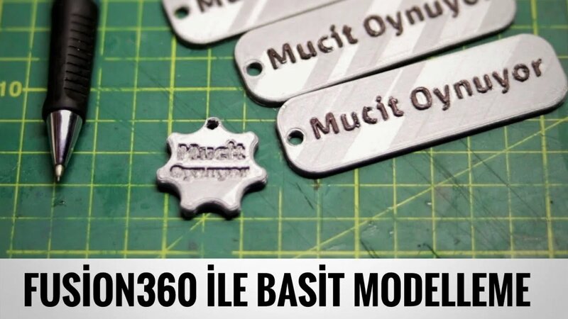 Fusion360 Basit Modelleme Dersi - 3D Baskı [Anahtarlık Tasarım ve ...