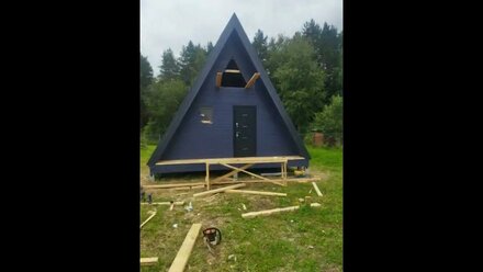 А-фрейм 6х6 с террасой