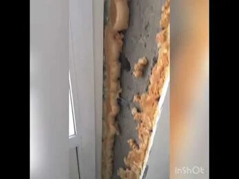 Ремонт откосов окна гипсокартоном, устранение недостатков.
