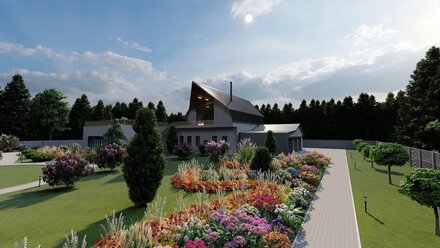 Участок 2 Ландшафтный дизайн СЦМ Дизайн