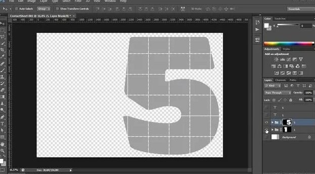 Photo Collage Number Template in Photoshop - Смотреть онлайн в поиске ...