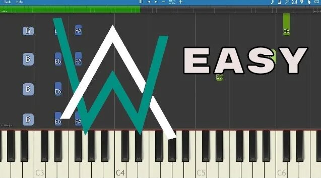 How to play Faded - EASY Piano Tutorial - Alan Walker - Смотреть онлайн ...