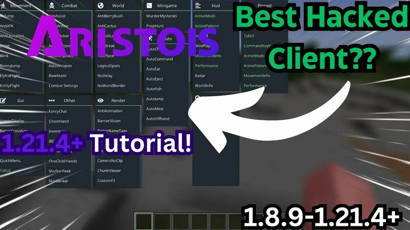 NEW* How to Install Aristois Hacked Client - Minecraft Java 1.21.4 ...