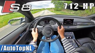 712hp AUDI S8 4.0 V8 TFSI POV Test Drive by AutoTopNL