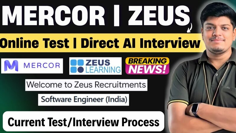 Mercor Direct AI Interview, Zeus Learning Exam Process | Biggest Test ...