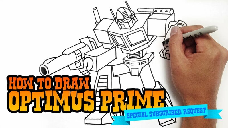 How to Draw Optimus Prime | Beginner Drawing Tutorial (Step-by-Step ...