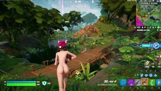 Naked fortnite skye