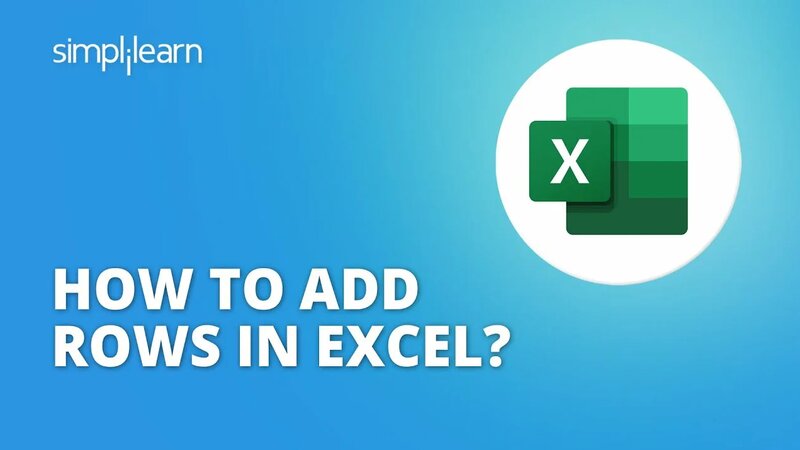 How To Add Rows In Excel? | How To Insert Row In Excel? | Excel For ...