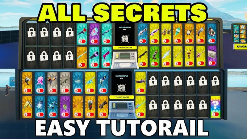 1V1 WITH Every GUN | FIND ALL Secrets CODE Locations PART 1 6155-1398 ...