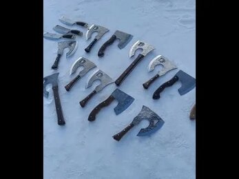 Топоры "Коготь с лапой", "Гарри", тяпка. рукояти граб, венге