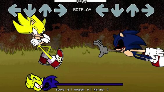 Dark Hyper Sonic and Dark Sonic.EXE V.S. Fleetway Super Sonic - The Finale  [Animation] ソニック v. ソニック 