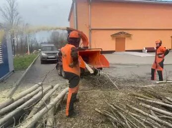 Измельчение порубочных остатков