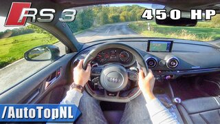 AUDI RS3 8V ATM Chiptuning 450hp POV Test Drive by AutoTopNL