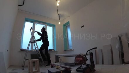 Монтаж электрокарниза "Somfy"