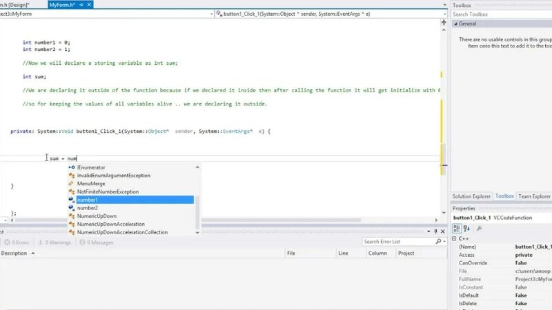 Button and Label C++ Tutorial using Visual Studio - Смотреть онлайн в ...