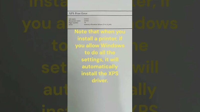 XPS printer error - Yandex Video aramada çevrimiçi izle