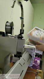 Сшивка брошюр на проволокошвейном аппарате / типография Переплетофф!