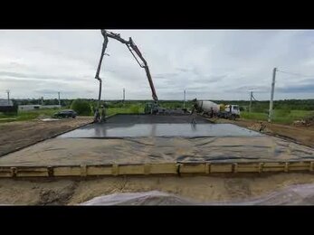 TimeLapse "Заливка плиты Тинино"