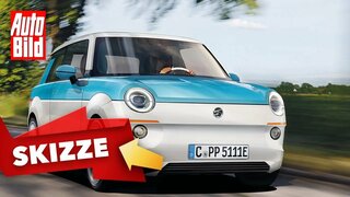 Trabant P50 (2022) | So könnte der Trabbi heute aussehen | Skizze