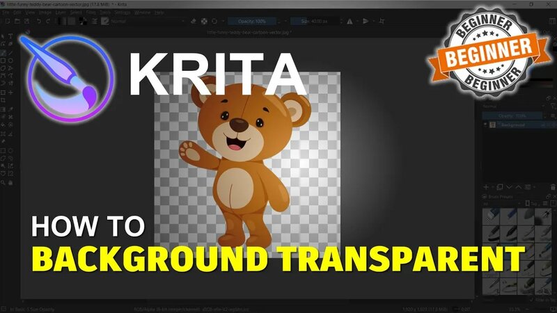 Krita How To Make Background Transparent Tutorial - Смотреть онлайн в ...