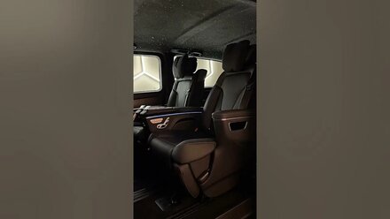 Новый V-Class и его новый салон. #звездноенебо #капитанскиекресла #мерседес #mercedes #mercedesbenz