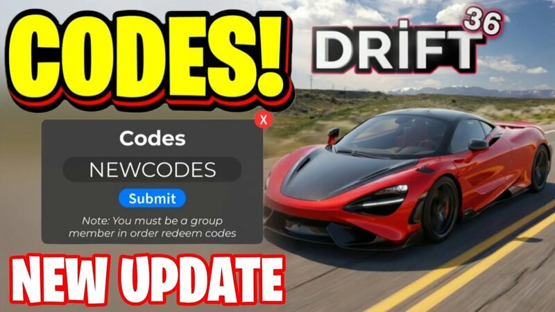 New* all working update codes for drift 36! roblox drift 36 codes ...
