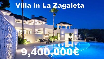 Роскошная вилла в современном стиле с панорамным видом на море в La Zagaleta, Марбелья, Испания