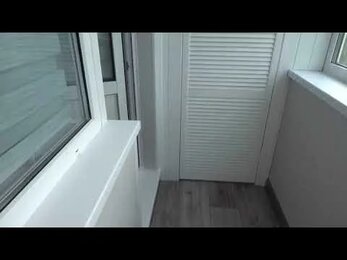 Обшивка лоджии + шкаф на торце