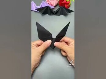 Красивые Летучие мыши из бумаги. Оригами