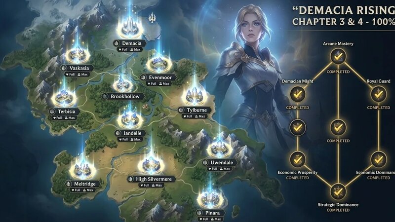 Demacia Rising Chapter 3 & 4 – Full Completion Run with Strategy, Story ...