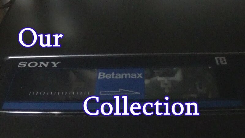 Our Beta (Betamax) player and tape collection