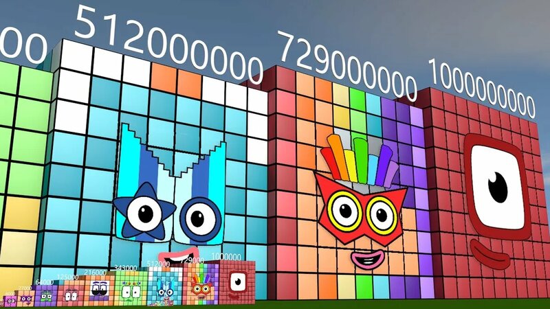 Numberblocks Cube Club 1-1000 vs 1000-1,000,000 to 1,000,000,000 ...