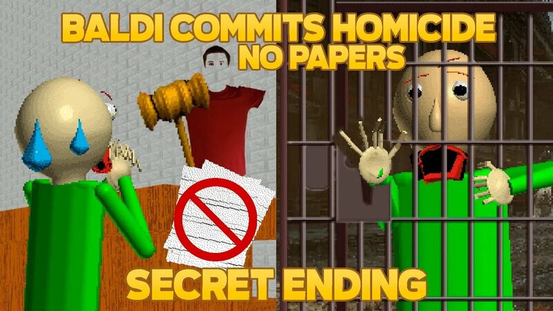 Baldi Got Jail! | Baldi Commits Homicide (Secret Ending) [Baldi's ...