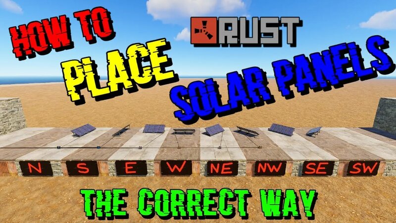 RUST How to place Solar Panels ( Building tips and tricks ) - Смотреть ...
