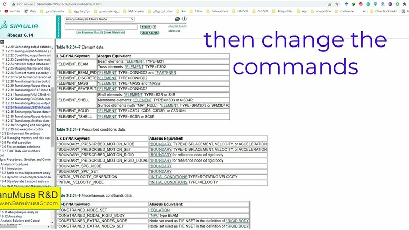 LS-Dyna Tutorial: How to open (*.inp) Abaqus file in LS-Dyna? - Yandex ...