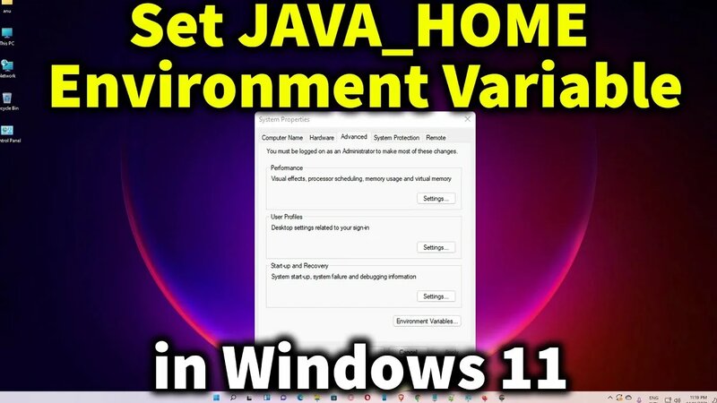 How to set JAVA_HOME Environment Variable and Java Path on Windows 11 ...