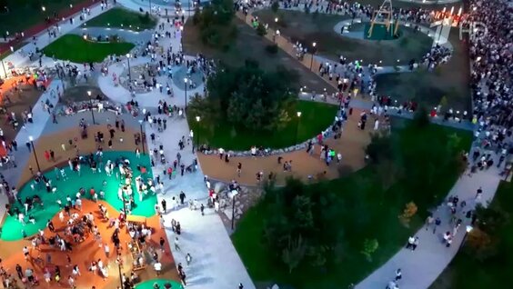 В Хабаровске в рекордные сроки возвели ландшафтный парк «Тайга» — Видео от Новости Первого к...