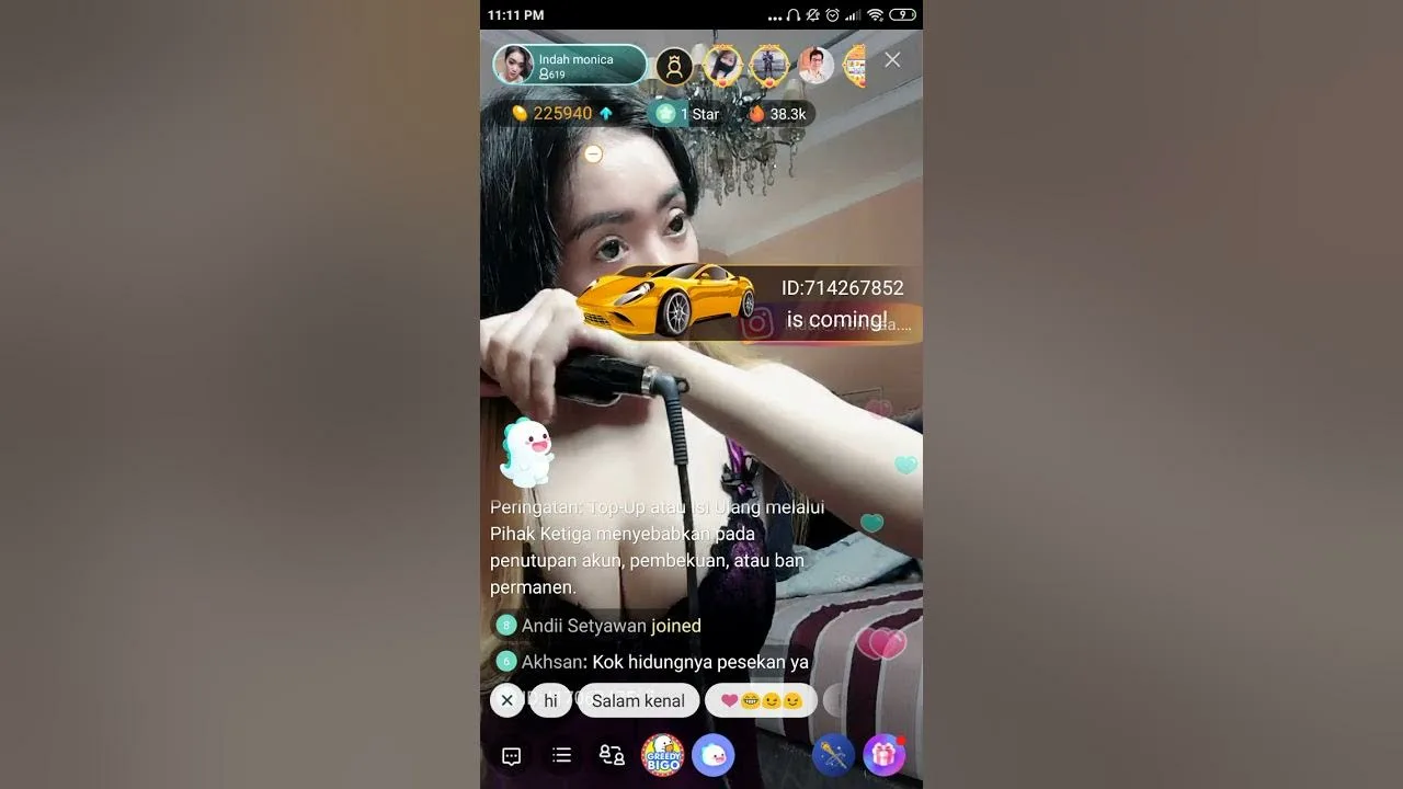 Bigo live hot indah monica hot terbaru