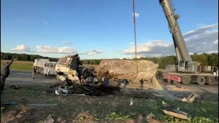 🔴ЖЁСТКО! Авария с перевёрнутой фурой 🚚 на федеральной трассе❗ Кран поднимает разбитую фуру в ДТП