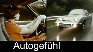 1968 Opel GT historical clip classic car / Oldtimer historisch